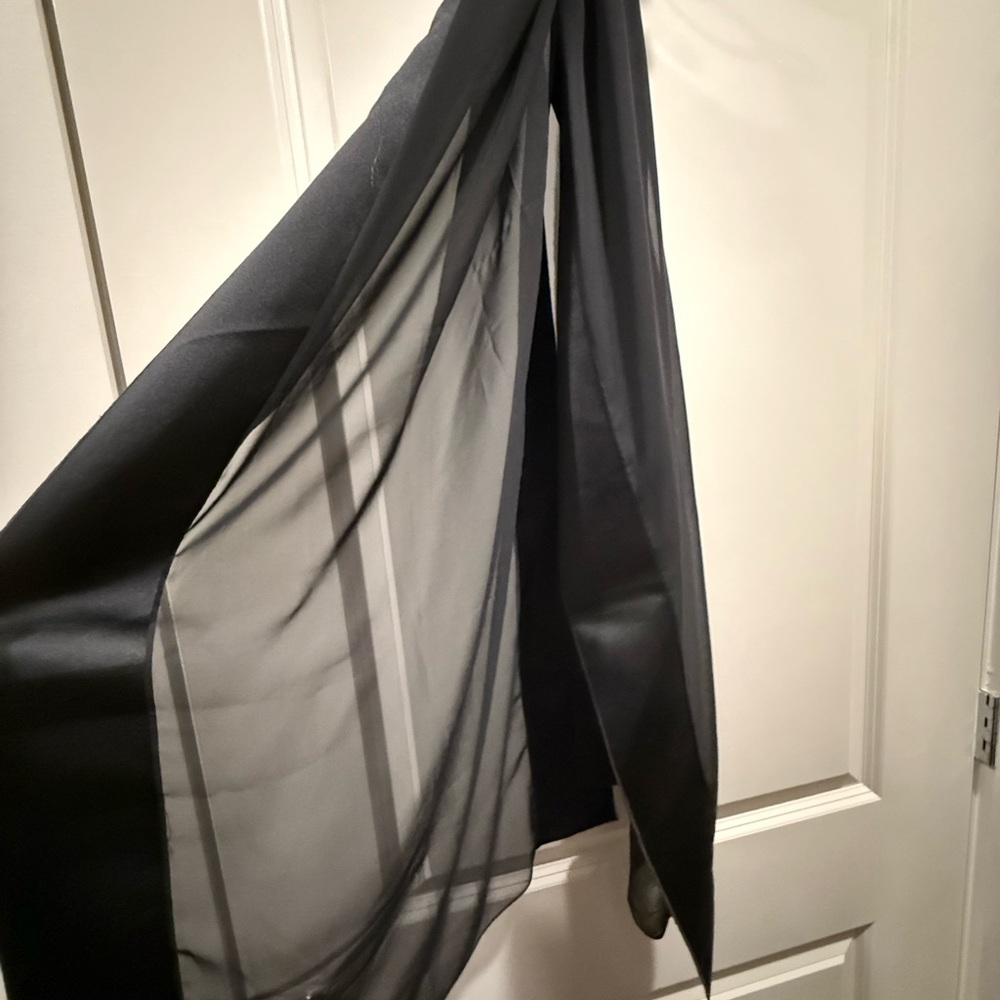 Patra Black Sheer Scarf